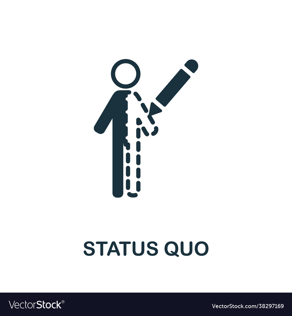 Monochrome Status Quo Icon
