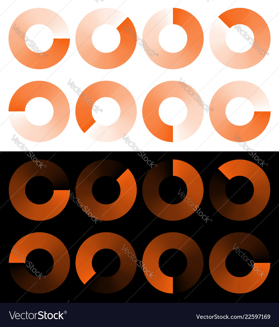 Preloaders progress phase indicators buffer vector image Preloaders progress phase indicators buffer