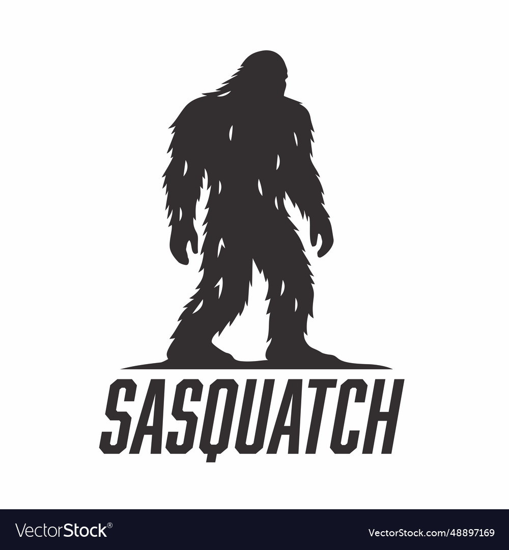 Sasquatch Logo Emblem Royalty Free Vector Image