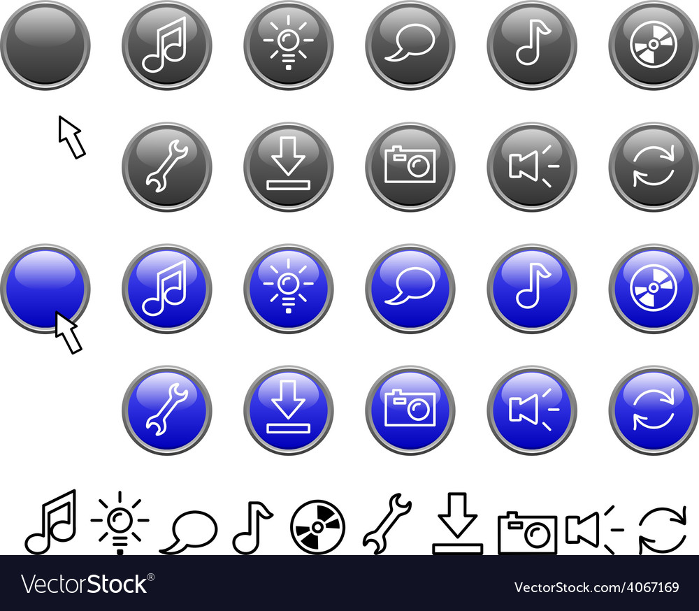 Set of web icons