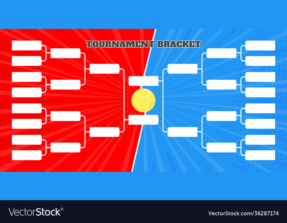 Premium Vector  8 team tournament bracket championship template