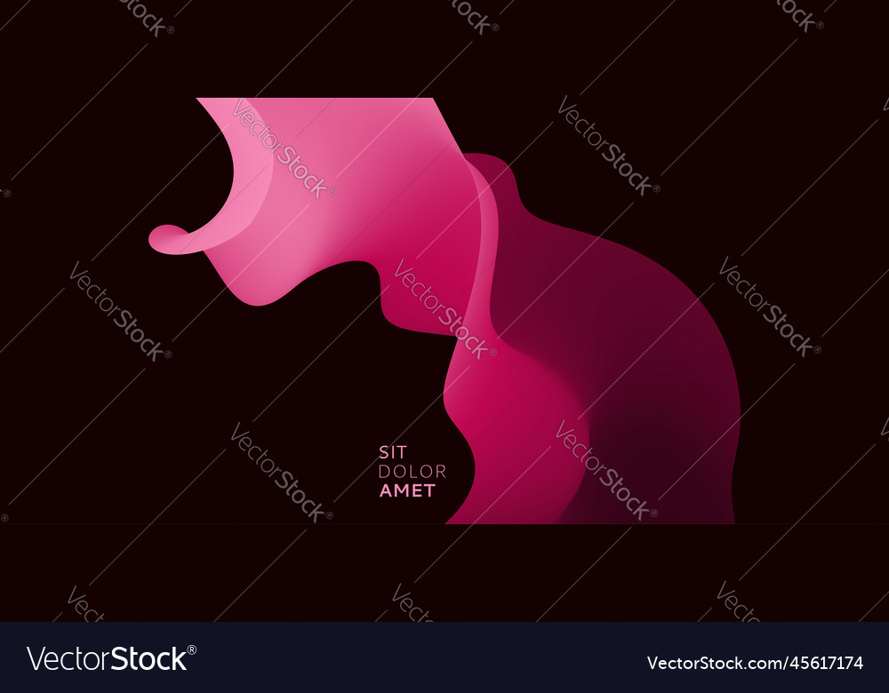 3d abstract wavy background with modern gradient vector image 3d abstract wavy background with modern gradient