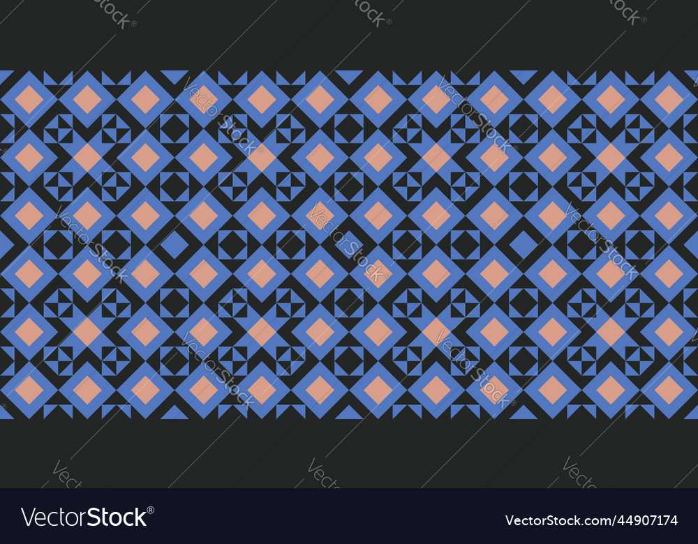 Abstract seamless pattern with geo shapes vector image Abstract seamless pattern with geo shapes