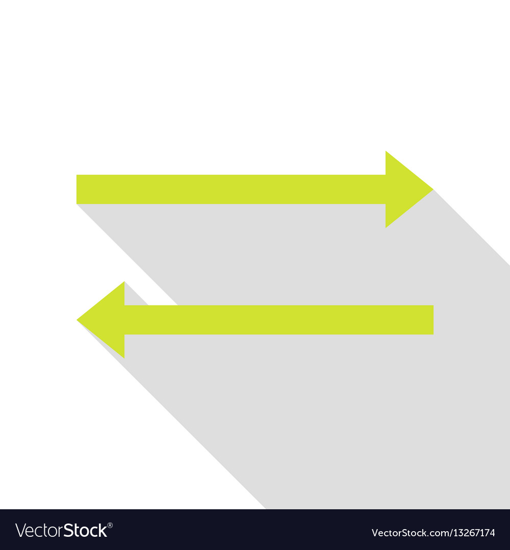 Arrow simple sign pear icon with flat style