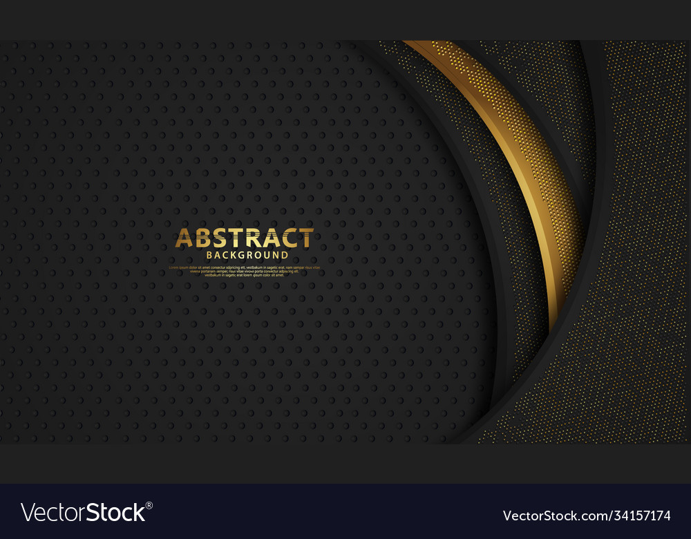 Background with glitters golden effect realistic Vector Image Background with glitters golden effect realistic