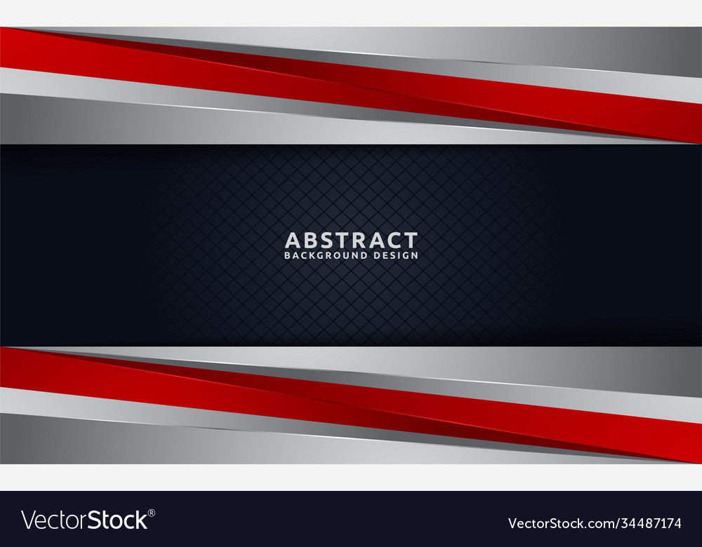 Modern dark background combine with 3d overlap vector image Modern dark background combine with 3d overlap