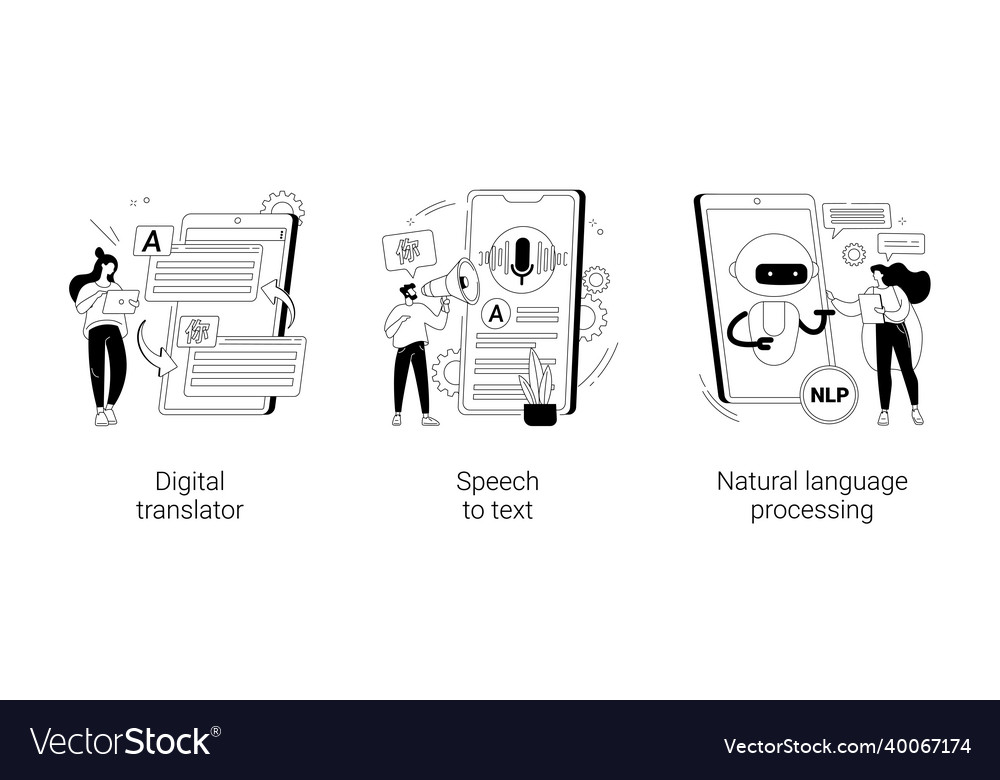 Multilingual mobile application abstract concept