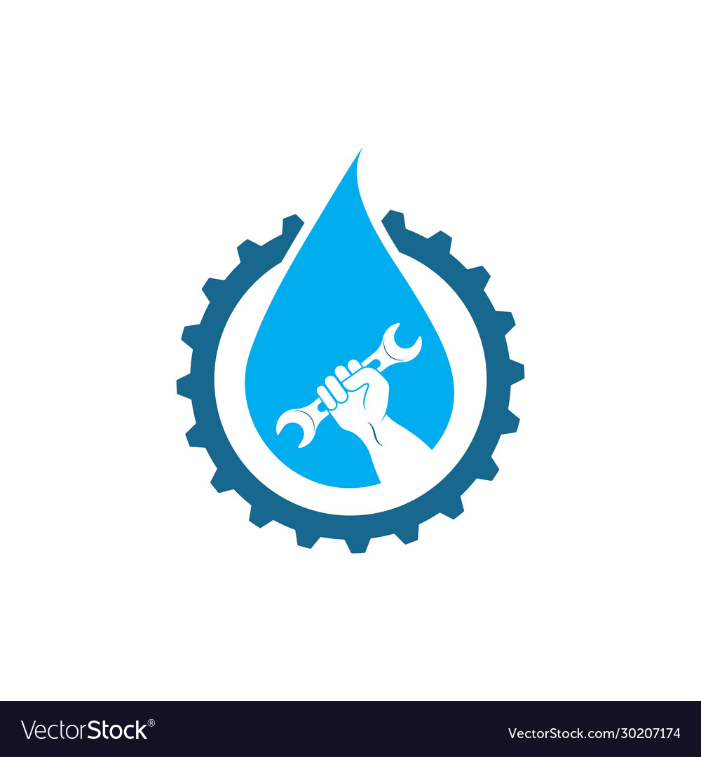 Plumbing logo icon Royalty Free Vector Image - VectorStock