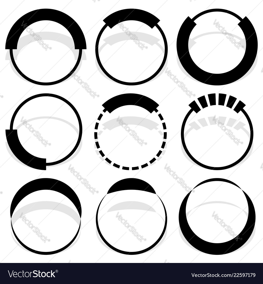 9 circular segmented circle preloader user vector image 9 circular segmented circle preloader user