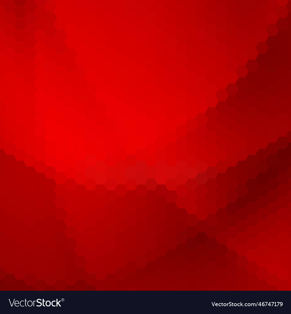 Red abstract background hexagon design polygonal