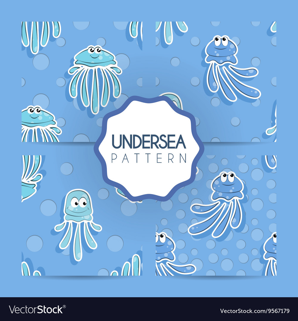 Set of seamless patterns with a variety