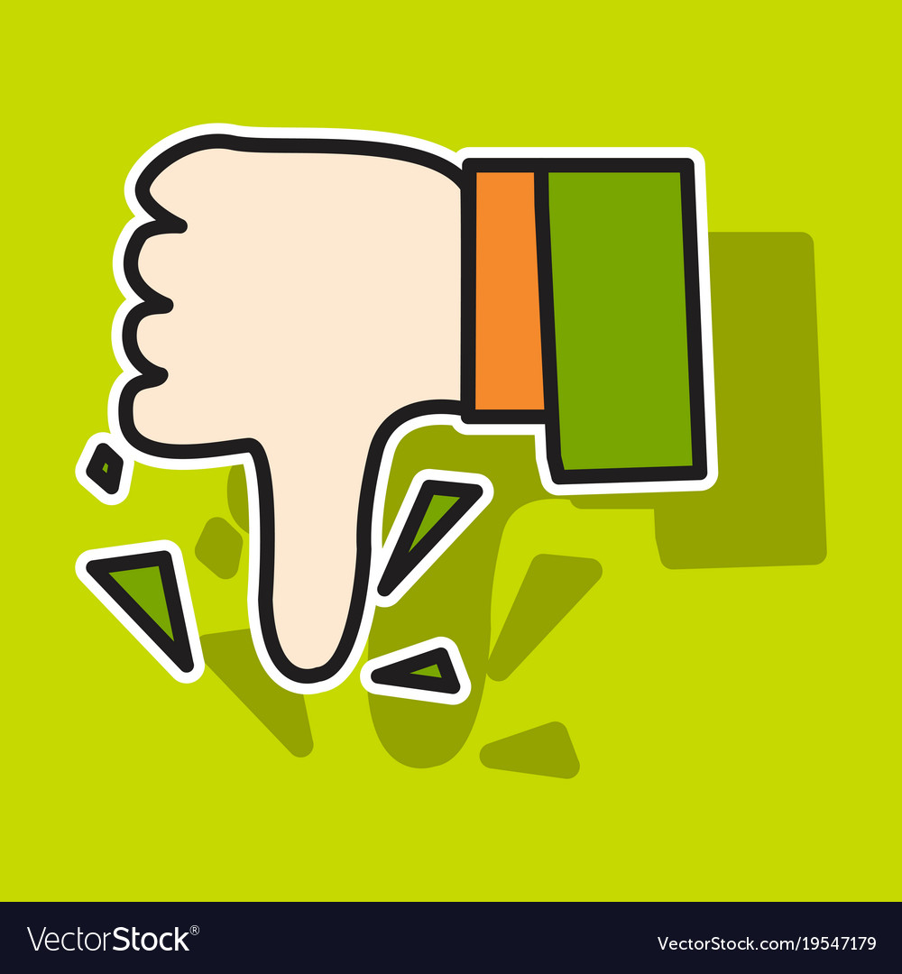 Unlike icon sticker web pointer in eps 10