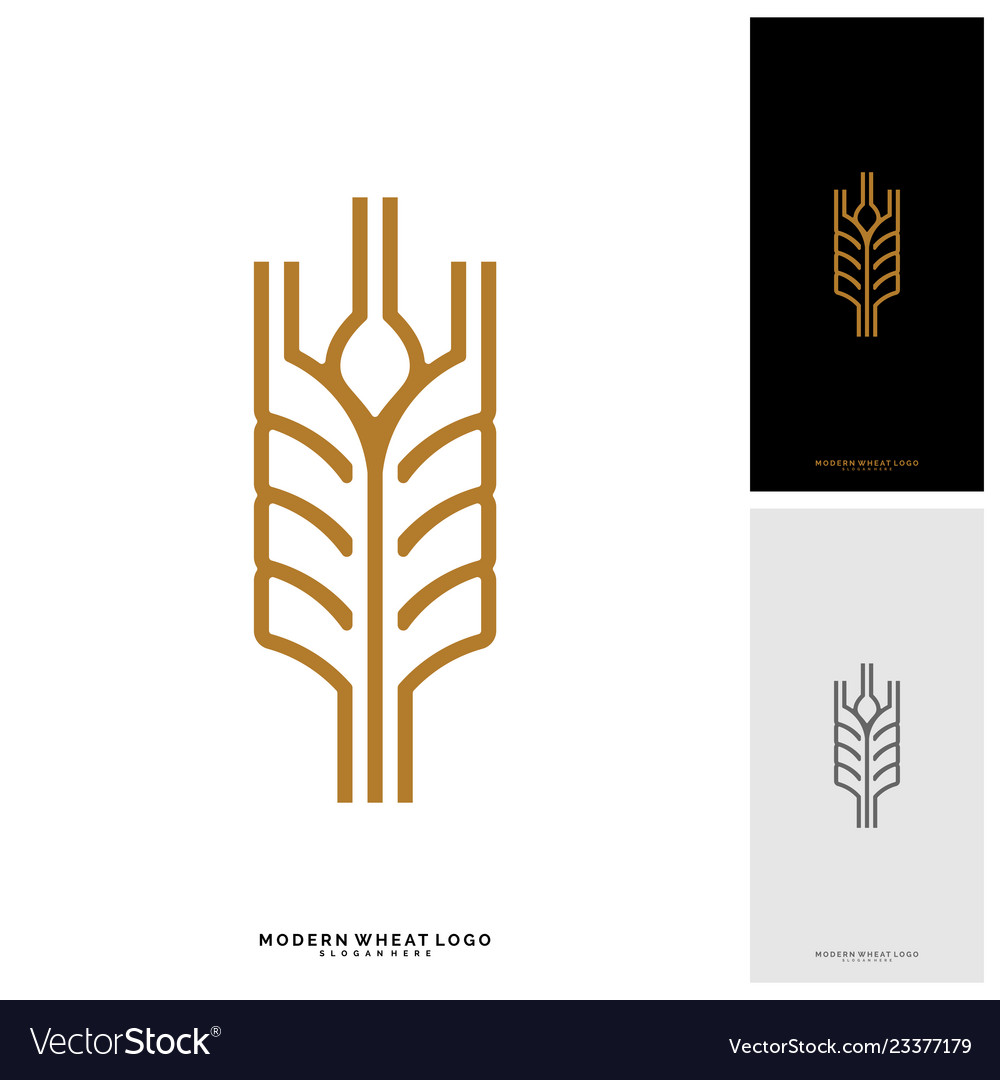 Wheat luxury grain and bread labels nature