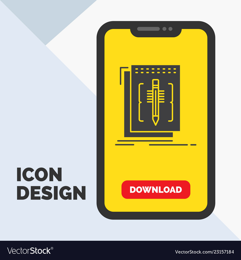 Code edit editor language program glyph icon vector image Code edit editor language program glyph icon