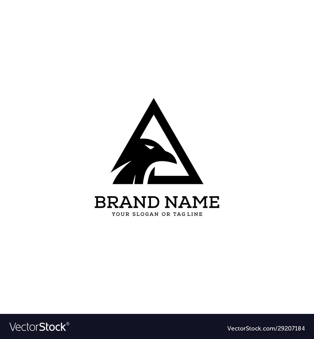 Eagle logo design template white background