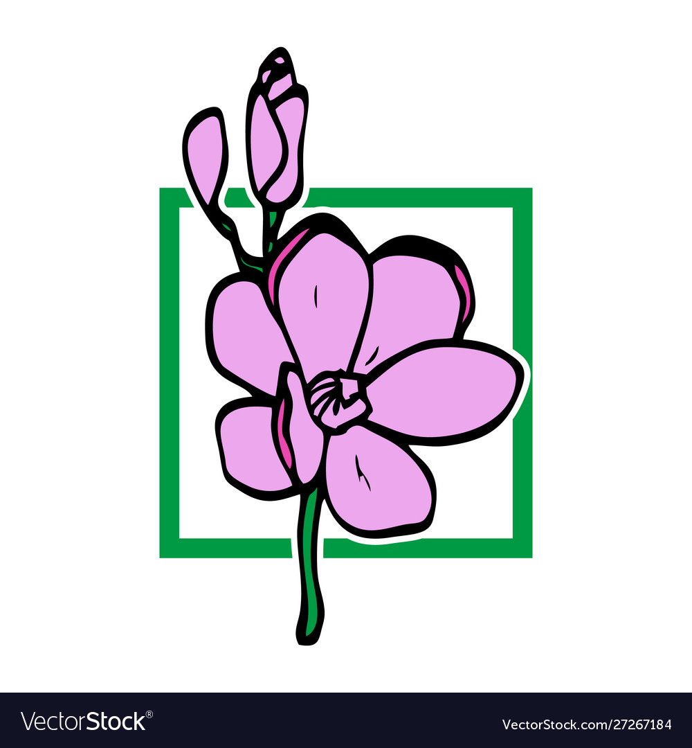 Graphical Flower Black Flower Contour Flower Vector Image Graphical Flower Black Flower Contour Flower Vector Image