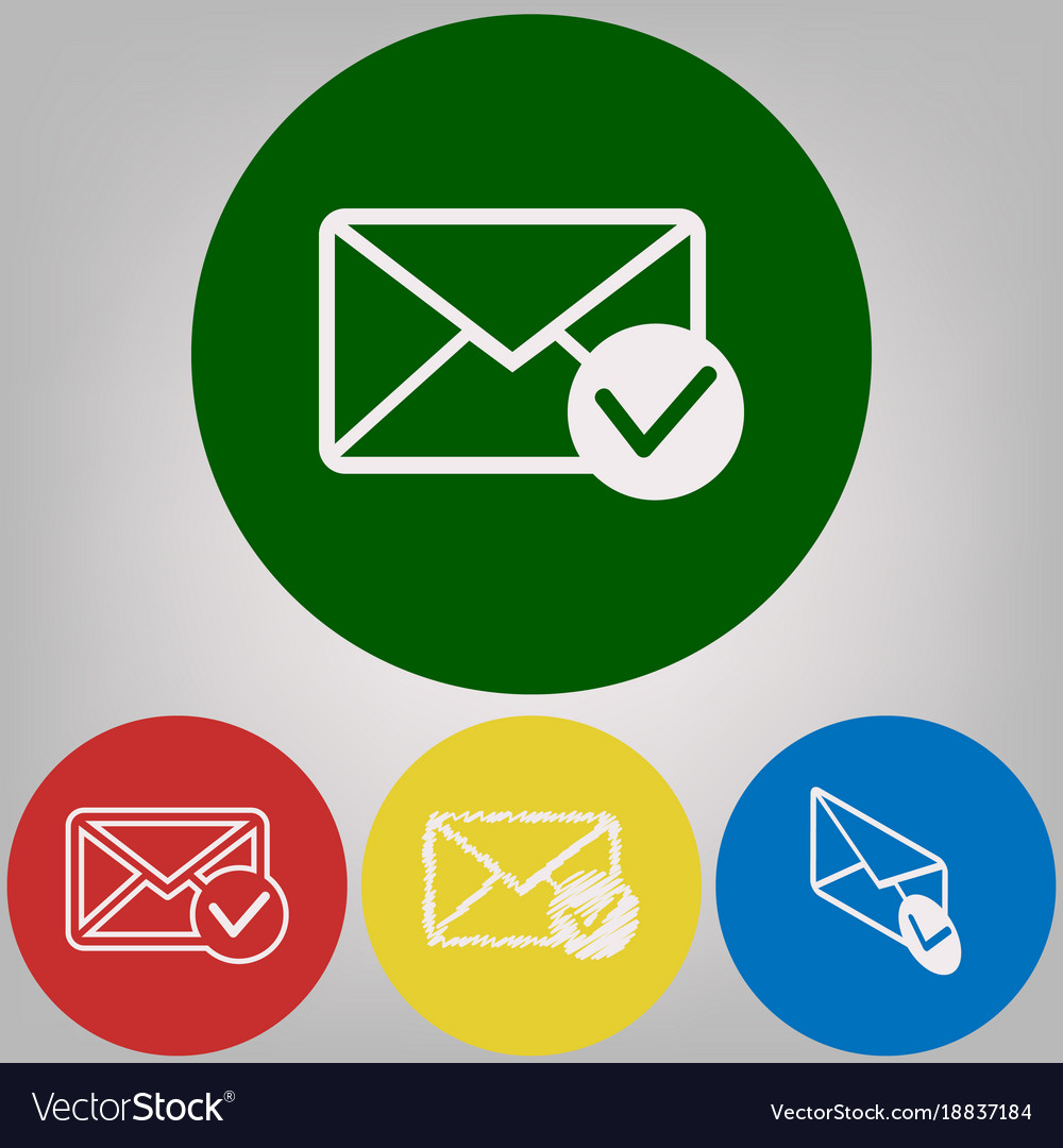 Mail sign with allow mark 4