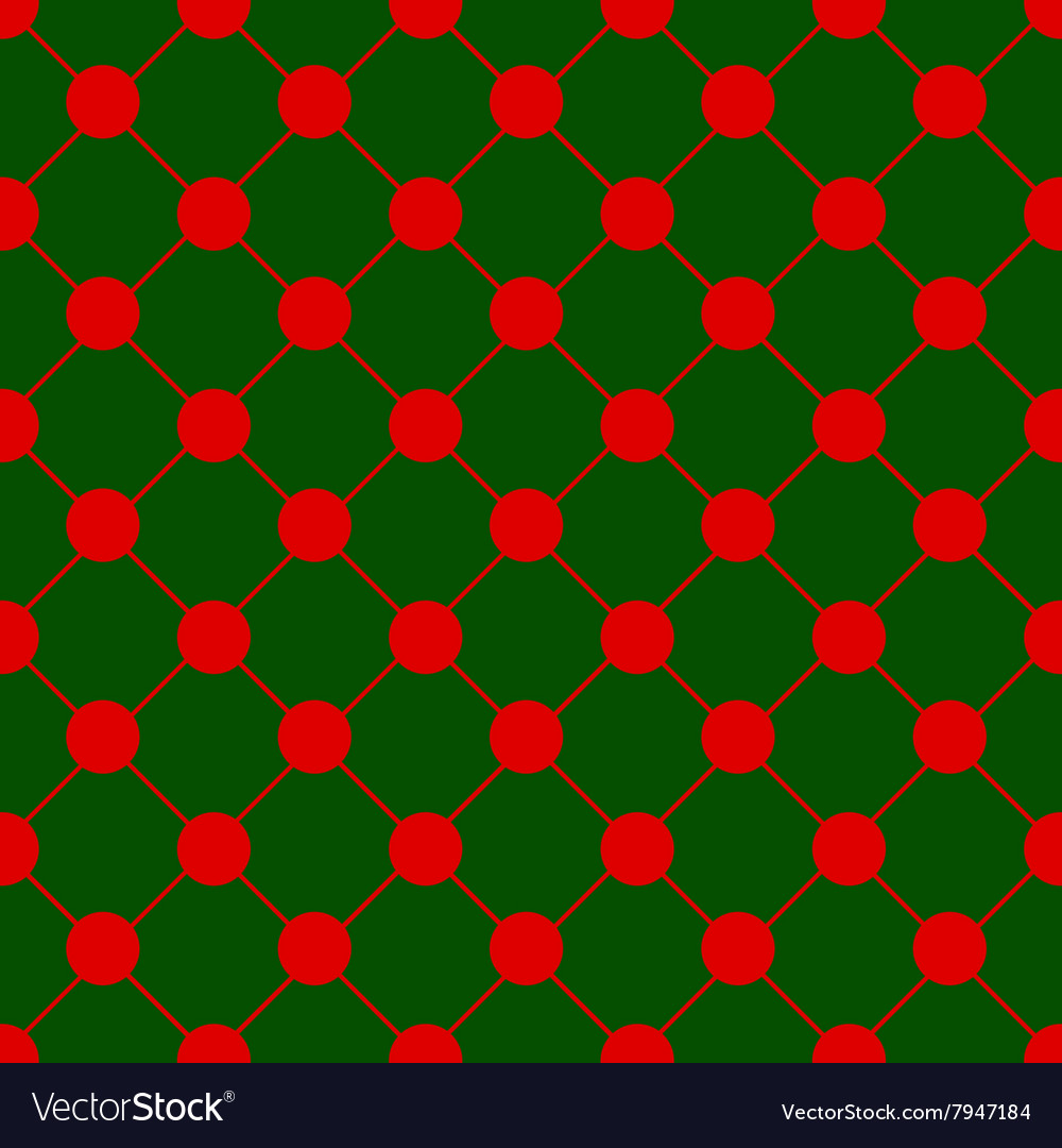Red Polka Dot Grid Pattern