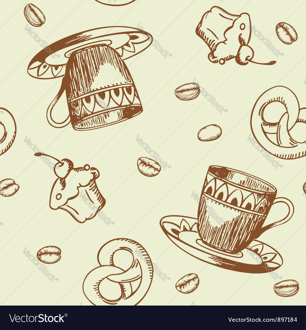 Seamless pattern coffee