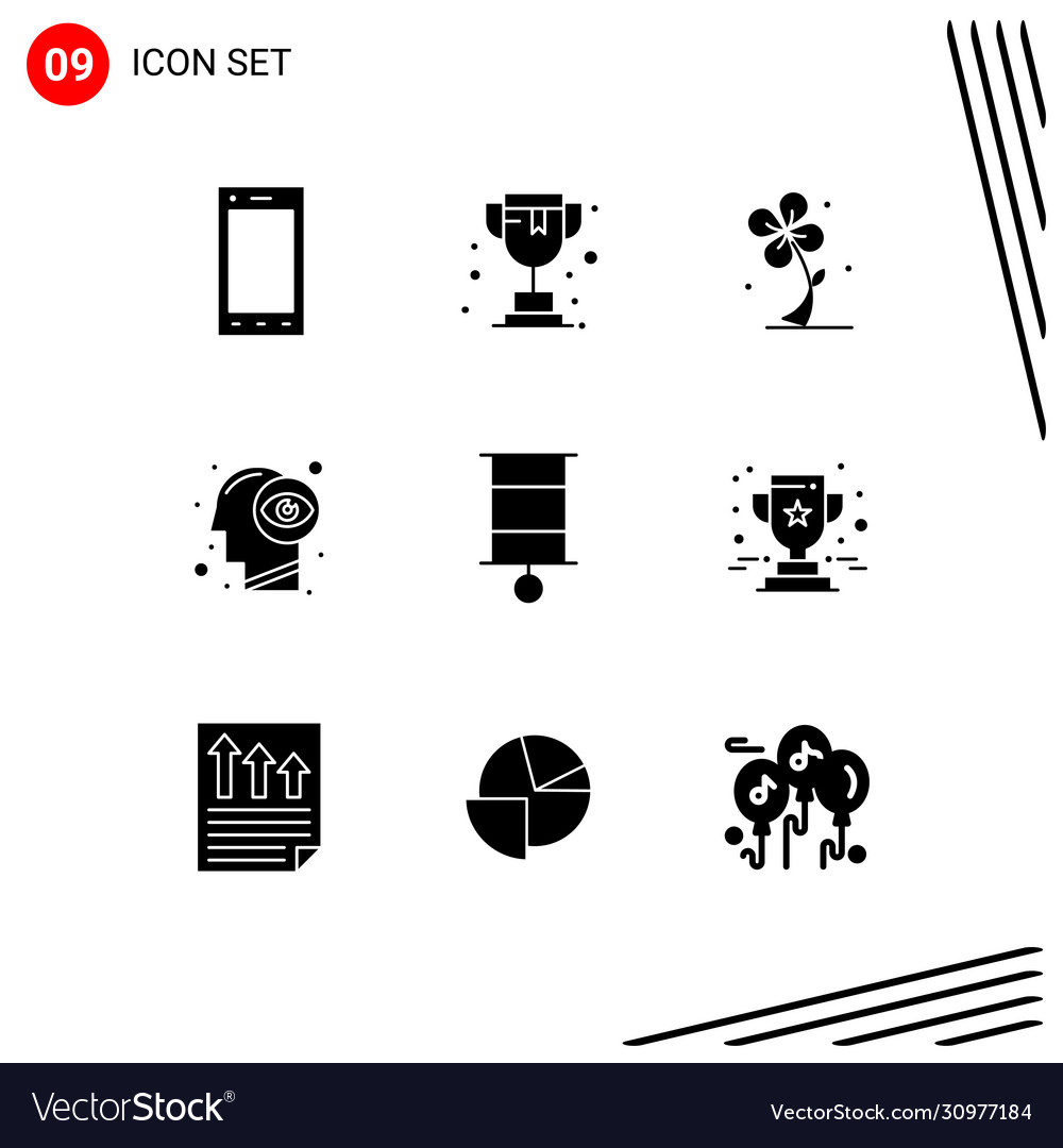 Solid glyph pack 9 universal symbols child