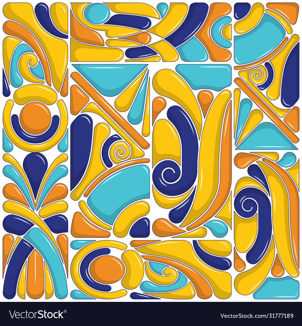 Abstract Colorful Geometric Pattern