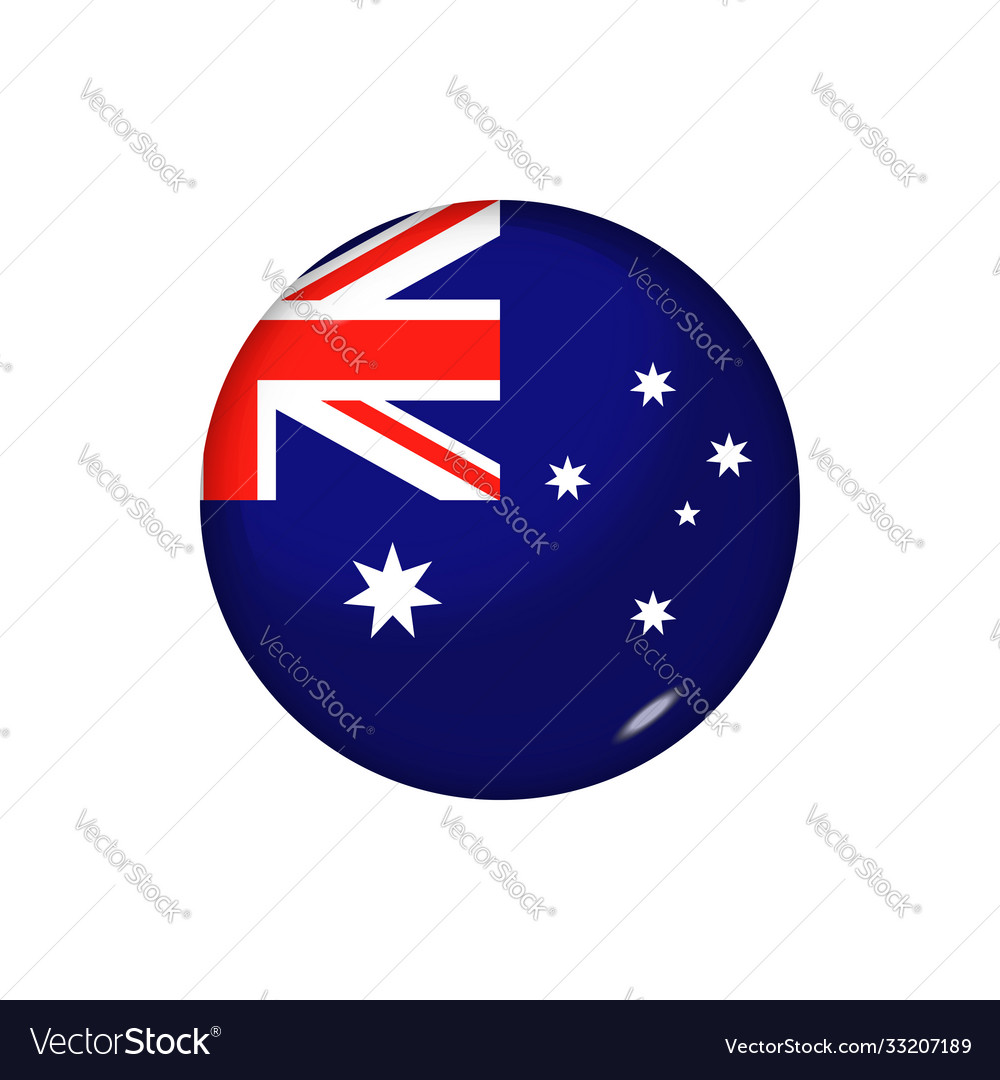 Australia Flag Button