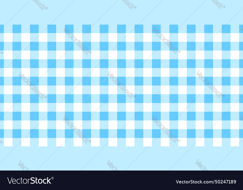 Blue and white gingham pattern checkered pastel vector image Blue and white gingham pattern checkered pastel