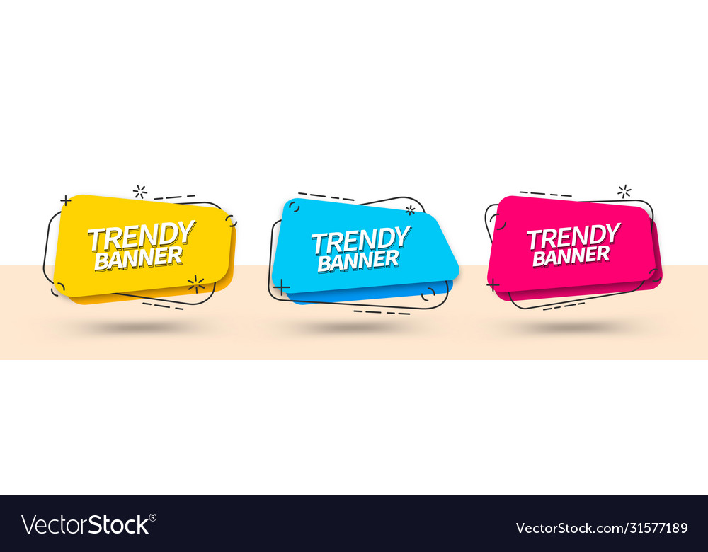 Bright banner templates