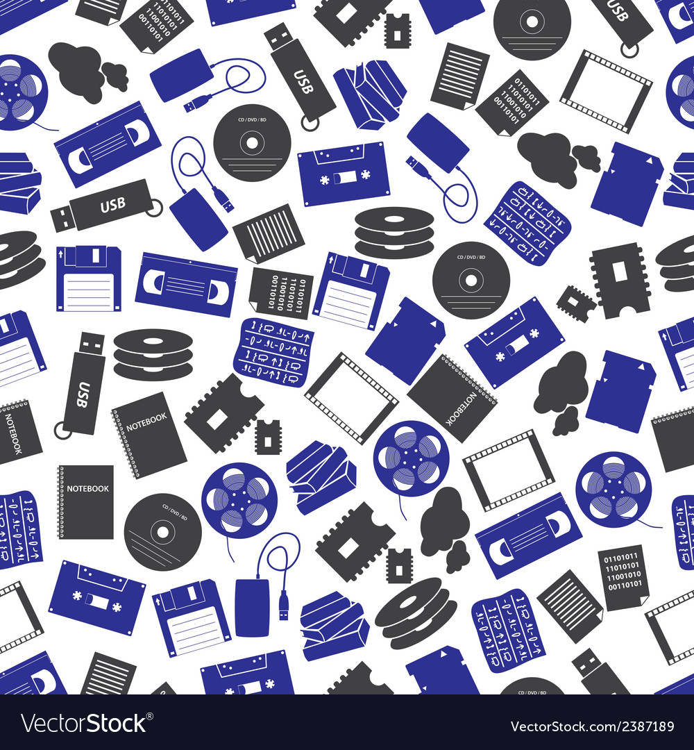 Data storage media color pattern eps10