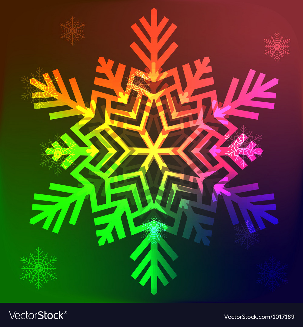 Decorative abstract snowflake