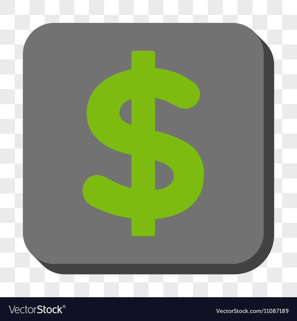 Dollar rounded square button
