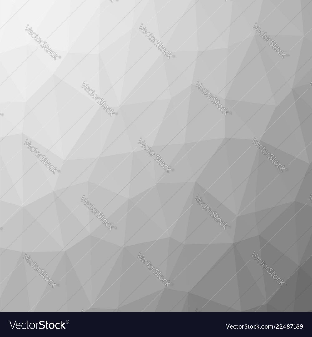 Grey polygonal background rumpled triangular Vector Image