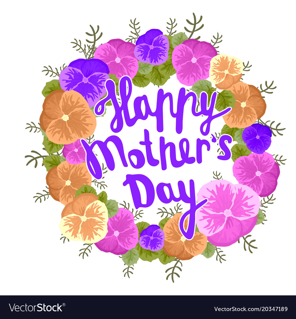 Happy mother s day greeting card black