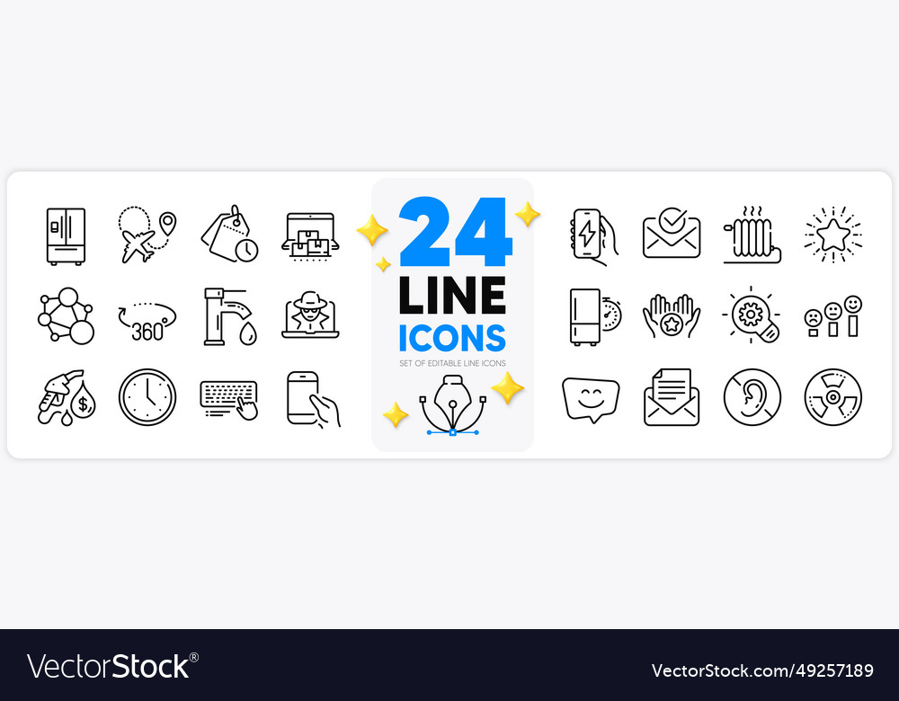 Icons-Set des Leitungswasserzeitmanagements