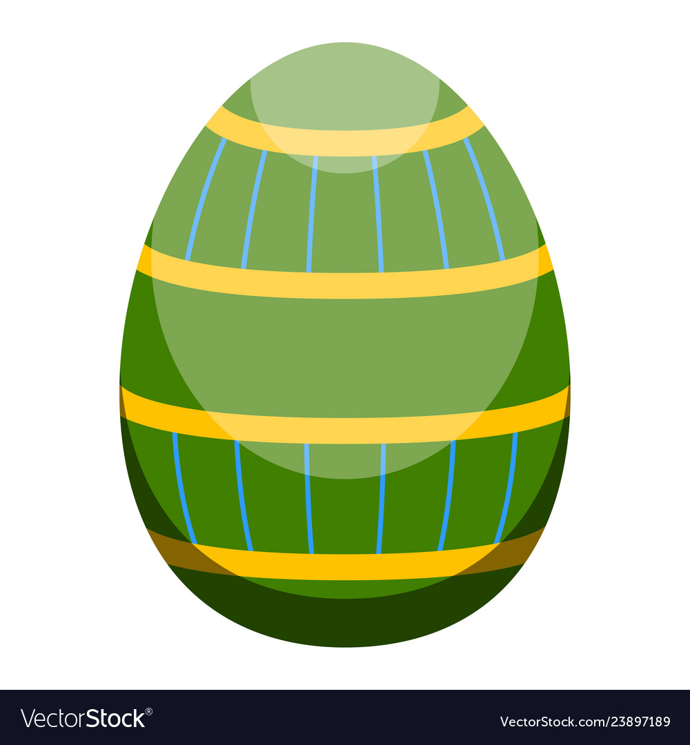 Isolated colored easter egg