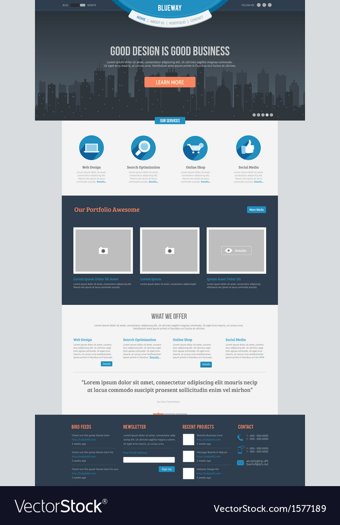 Minimalist Website Template