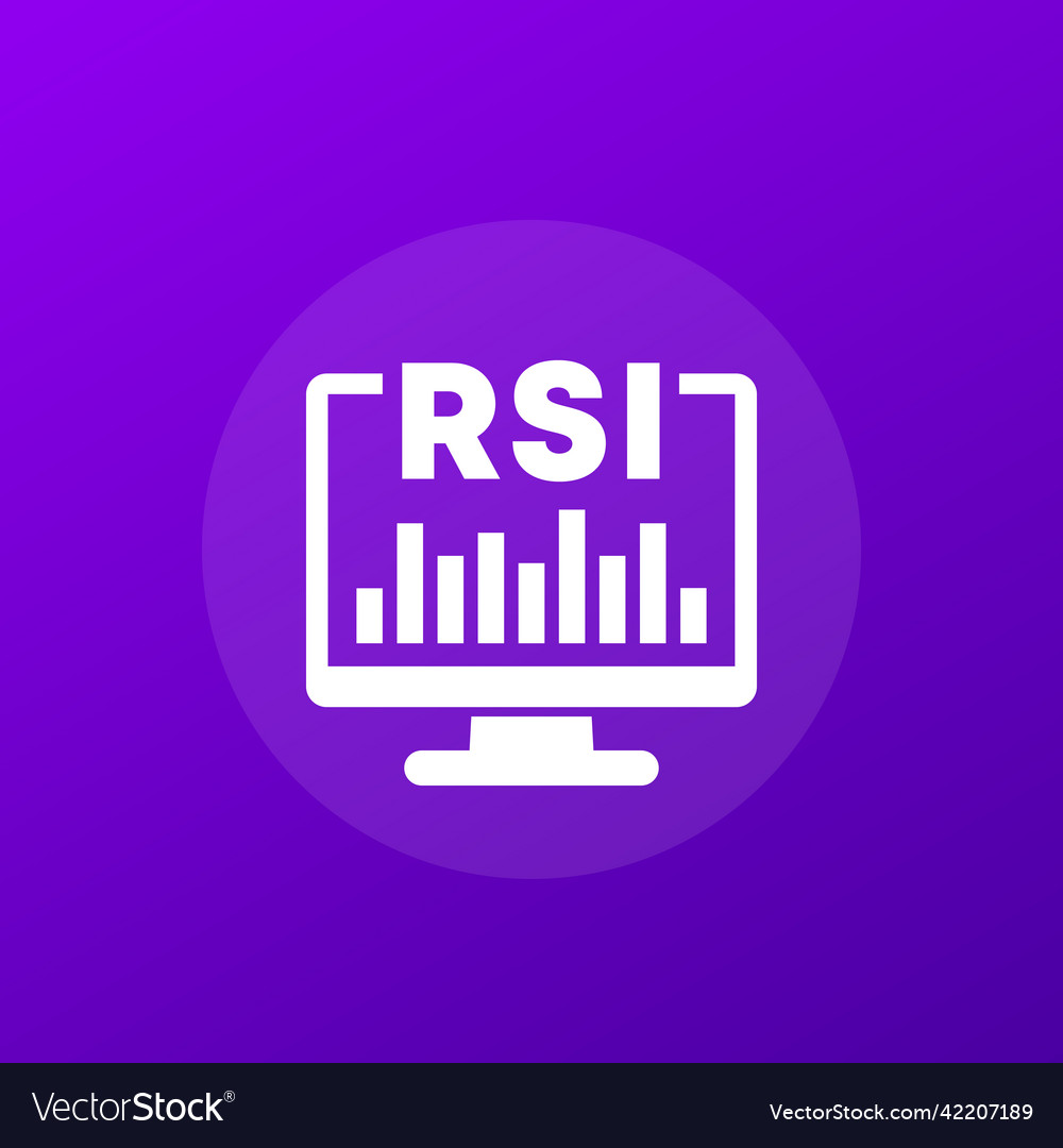 Rsi trading indicator icon for web