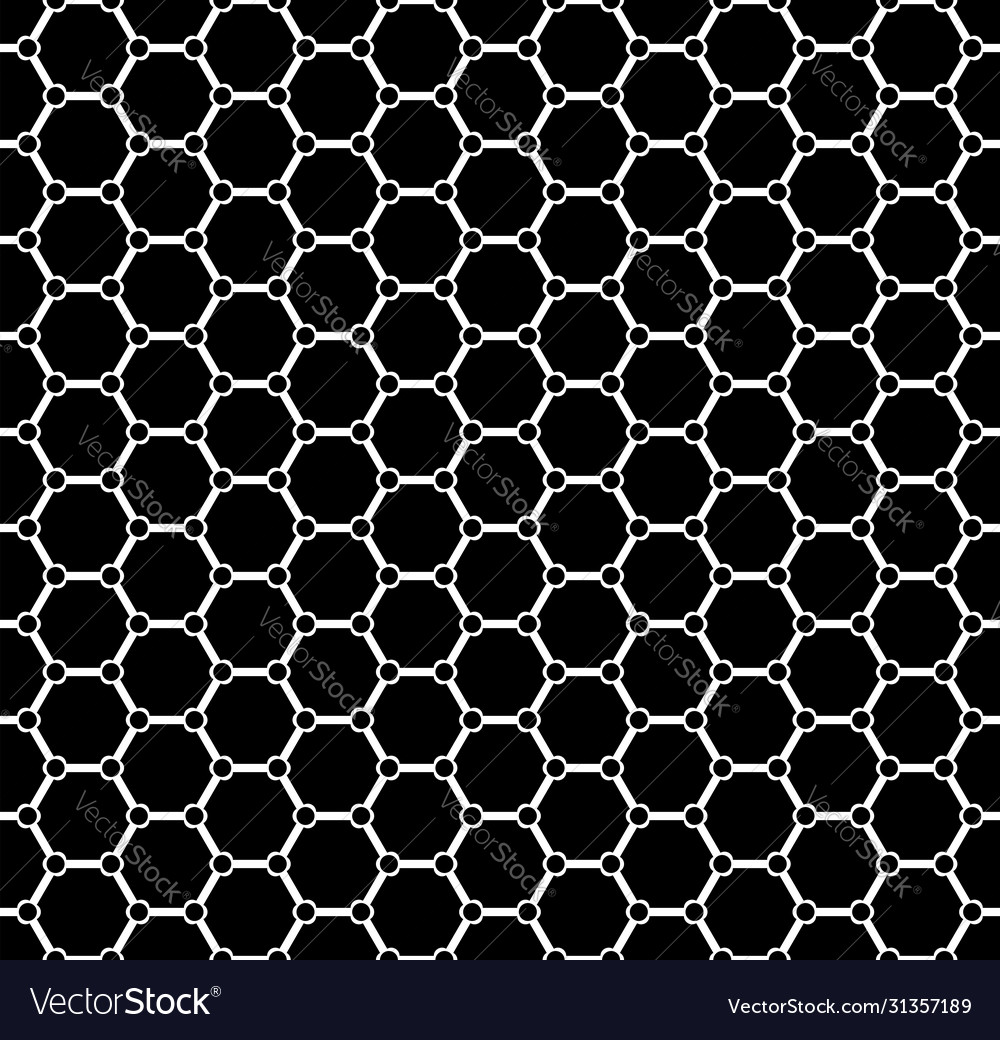 Seamless hexagons pattern