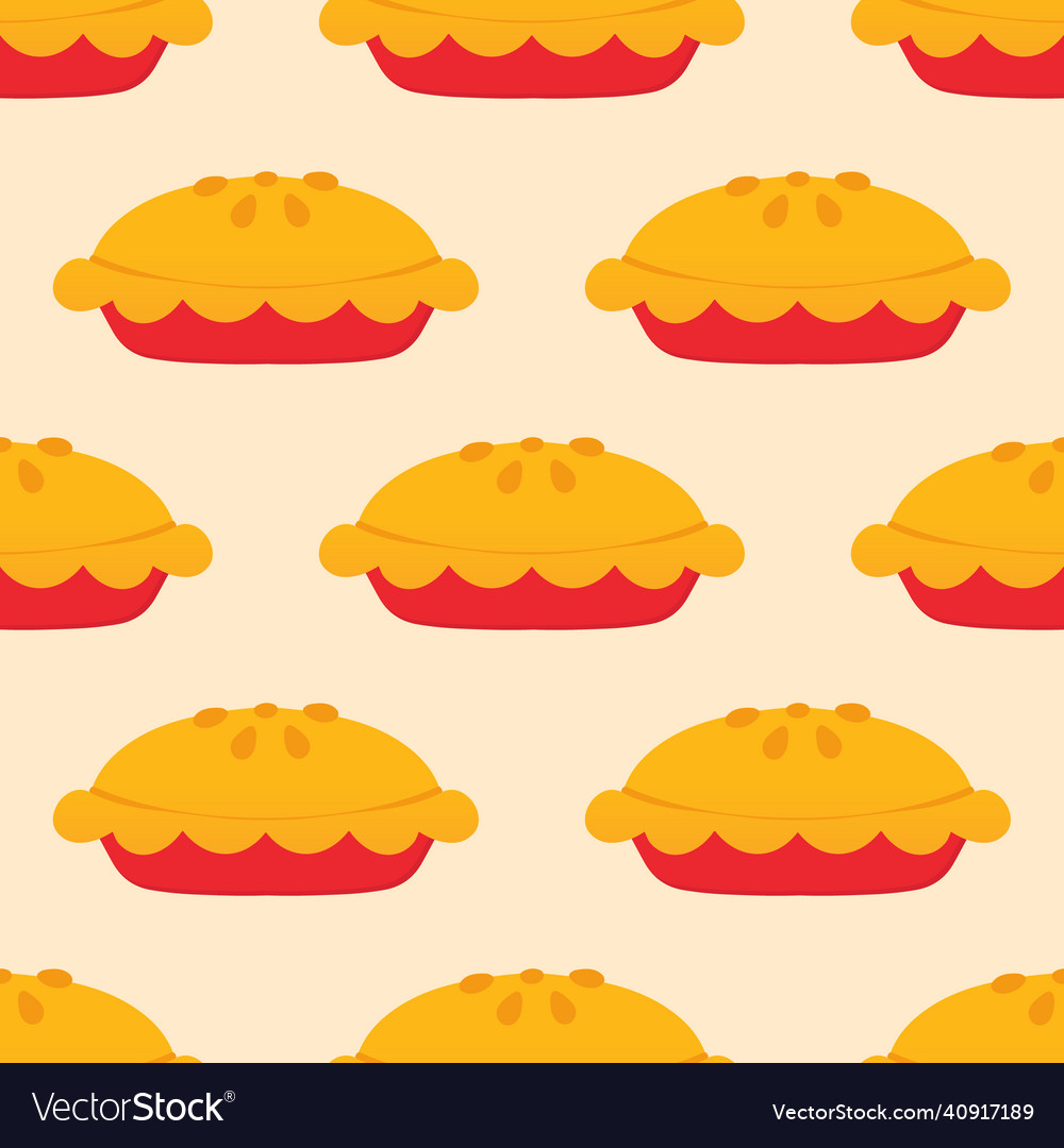 Seamless pattern background with pies