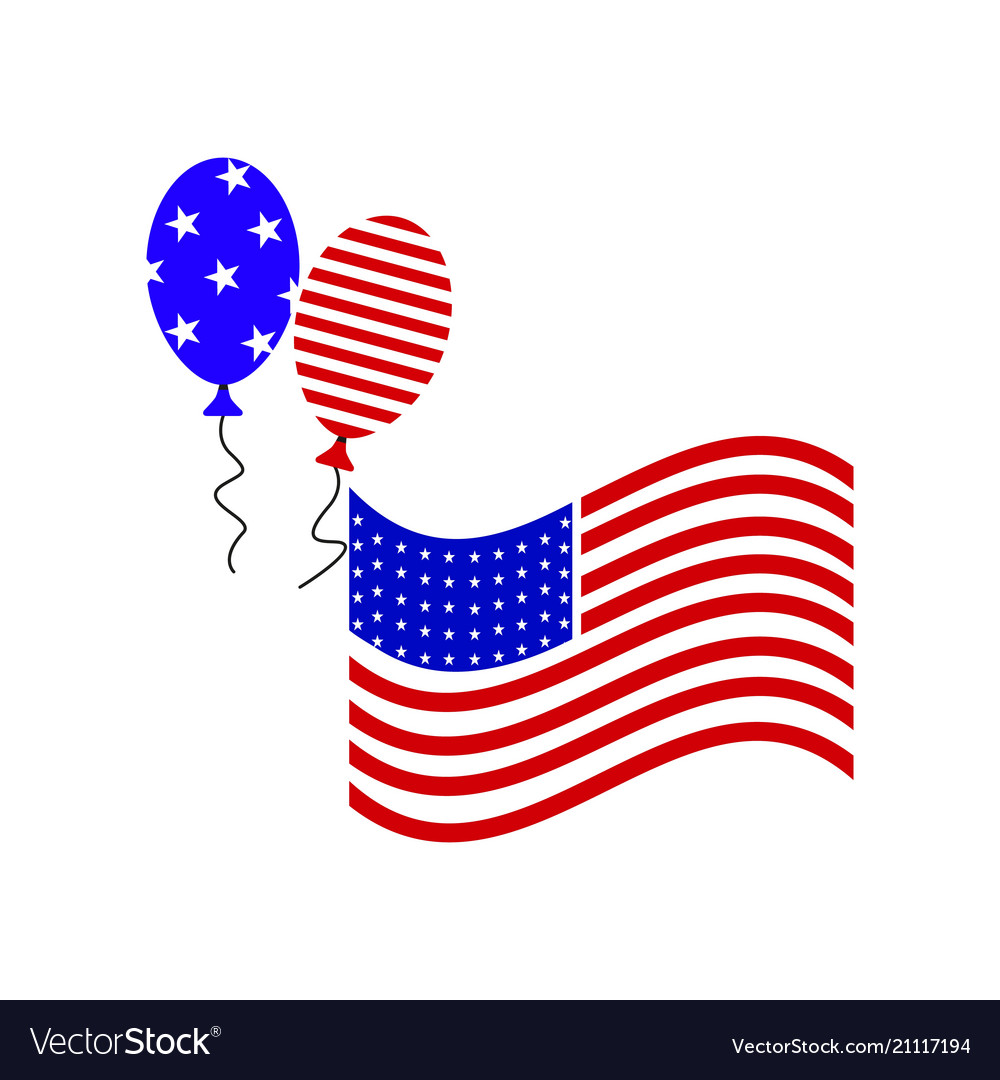 A flag ball july fourth icon