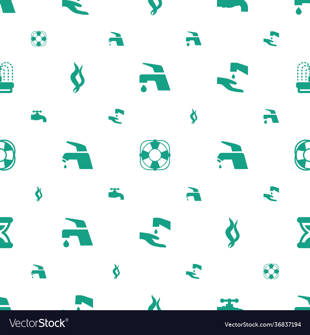 Flow icons pattern seamless white background