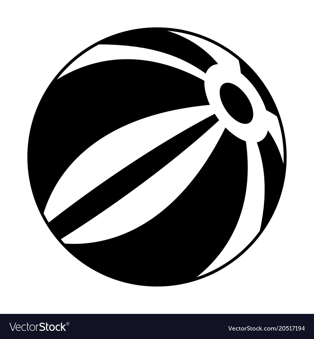 Isolated beach ball icon