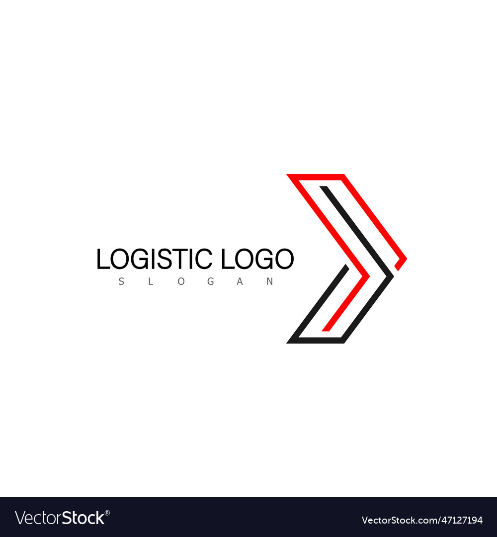 Logistic logo design symbol business Royalty Free Vector