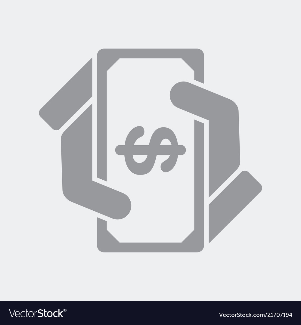 Money Hand Icon - Finance Concept