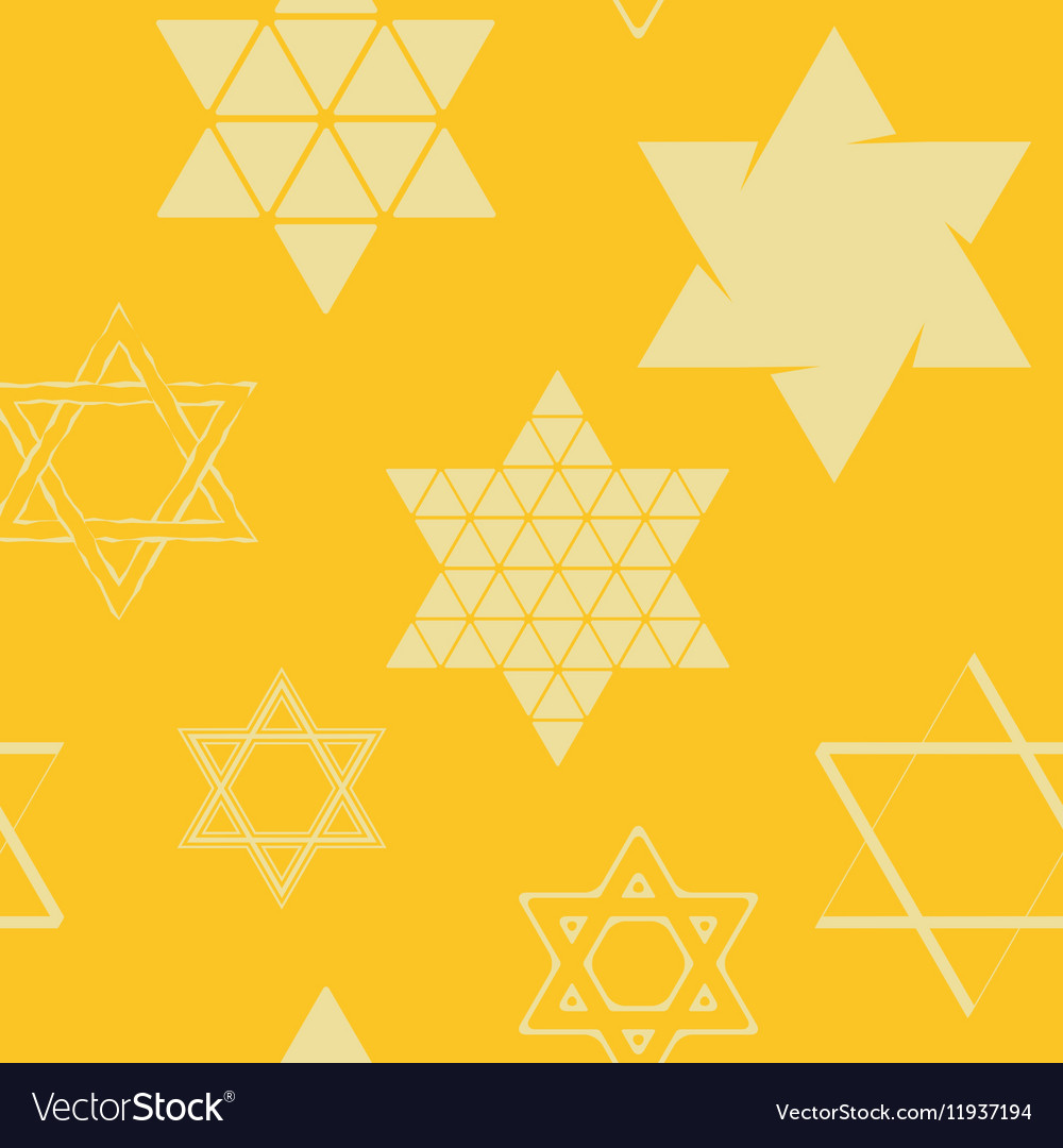 Seamless pattern with star of david