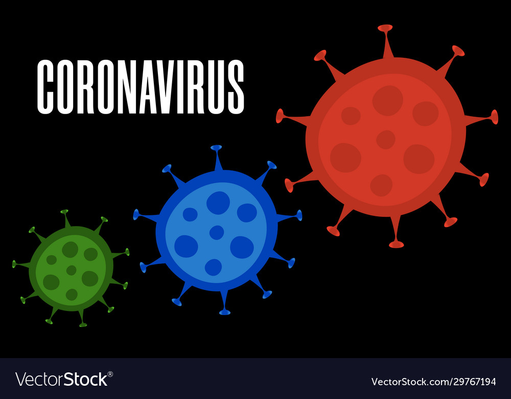 Sign caution coronavirus stop Royalty Free Vector Image