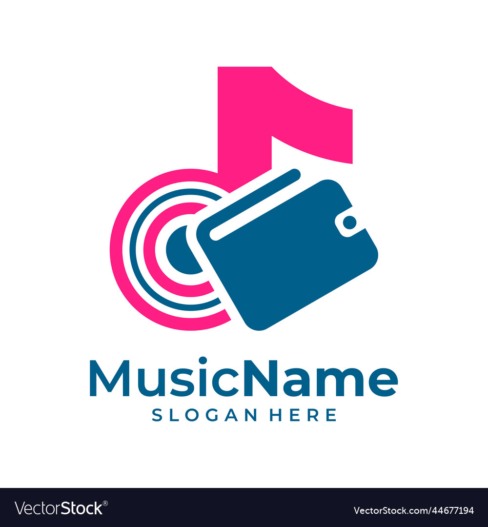 Wallets music logo design