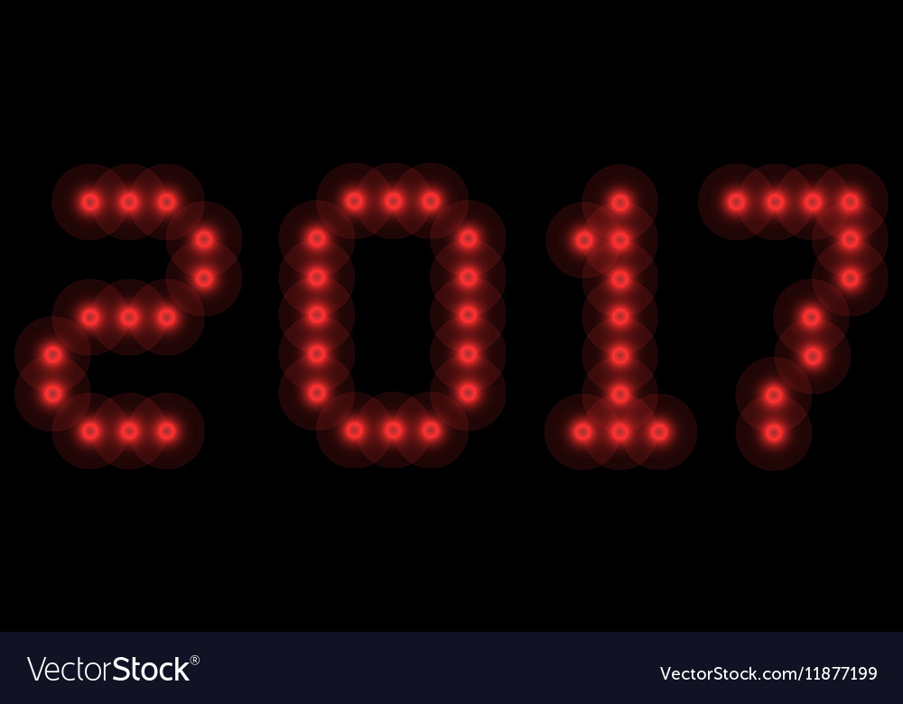 2017 led clock digits