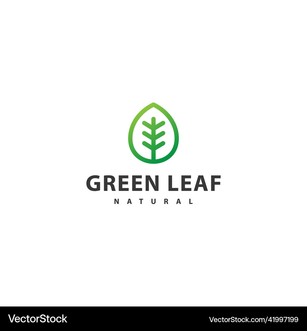 Abstract leaf logo Royalty Free Vector Image - VectorStock