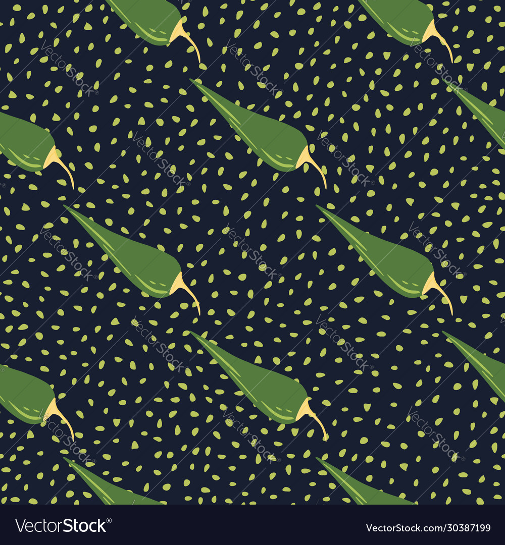 Chilli seamless pattern on dots background chile